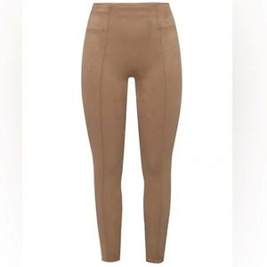 NWOT Spanx camel faux suede leggings